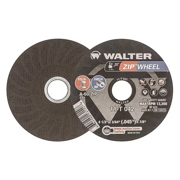 Picture of Walter Abrasive 4-1/2 X 3/64 X 7/8 A60 Zip Wheel Wheel